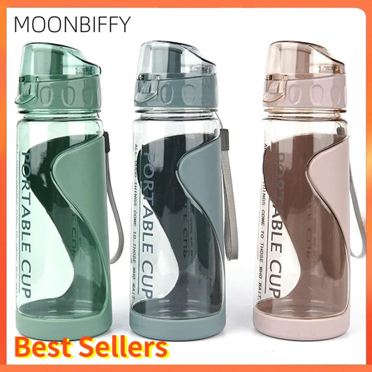 Sports Water Bottles Gym Leak-proof Drop-proof Portable Shaker Mug Outdoor Travel Kettle Plastic Drink Water Cup BPA Free